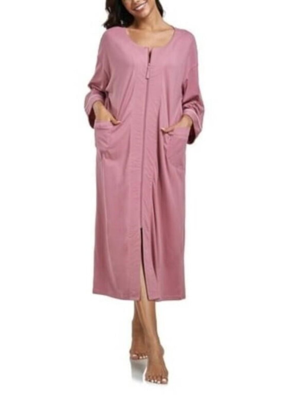 ANLIQI 100 Cotton Zipper Robes for Women
